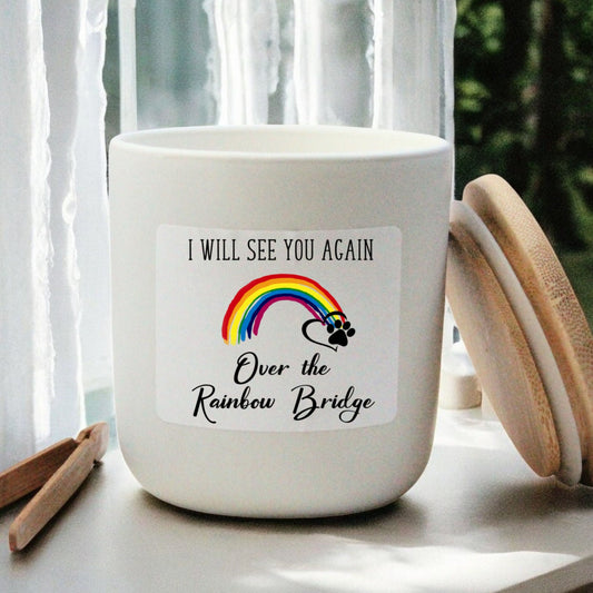 Rainbow Bridge Memorial Candle