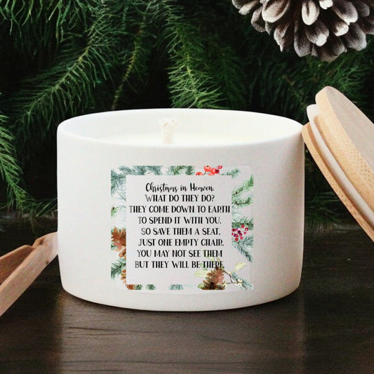 Christmas in Heaven Memorial Candle