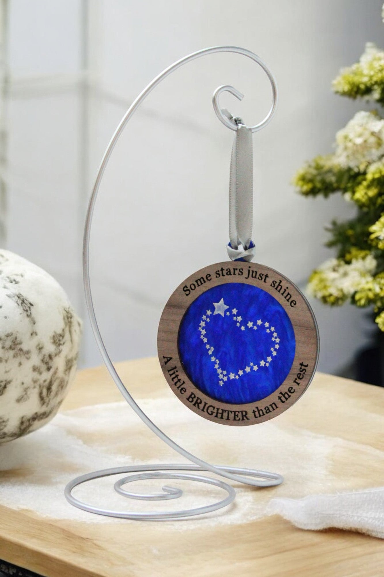 Stars Shine Brighter Heart Ornament