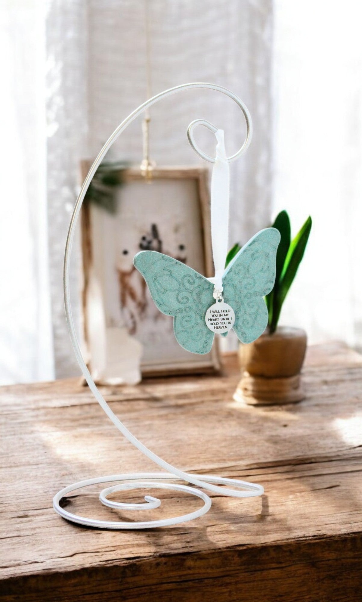 Teal Butterfly Ornament